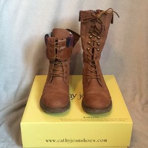 Cathy Jean Lace Up Boots
